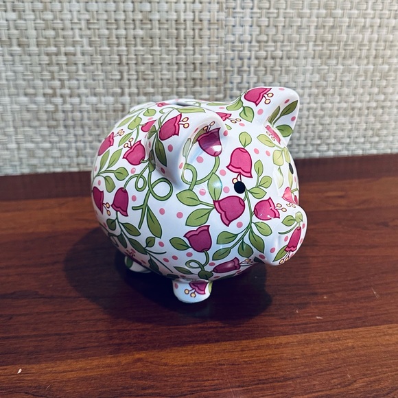 Vera Bradley Other - 🌟HP🌟VTG 2000s Vera Bradley Retired Lilli Bell Floral Pattern Piggy Bank
